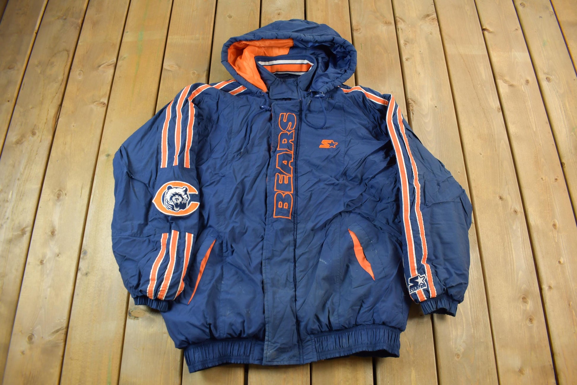 Vintage 1990s Chicago Bears NFL Pro Line Starter Jacket