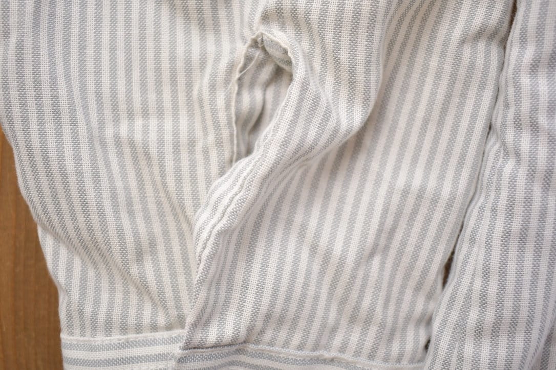 Vintage 1990s Golden V Vertical Striped Button Up Shirt