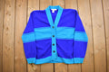 Vintage 1960s New York Jeans Knitted Cardigan Sweater