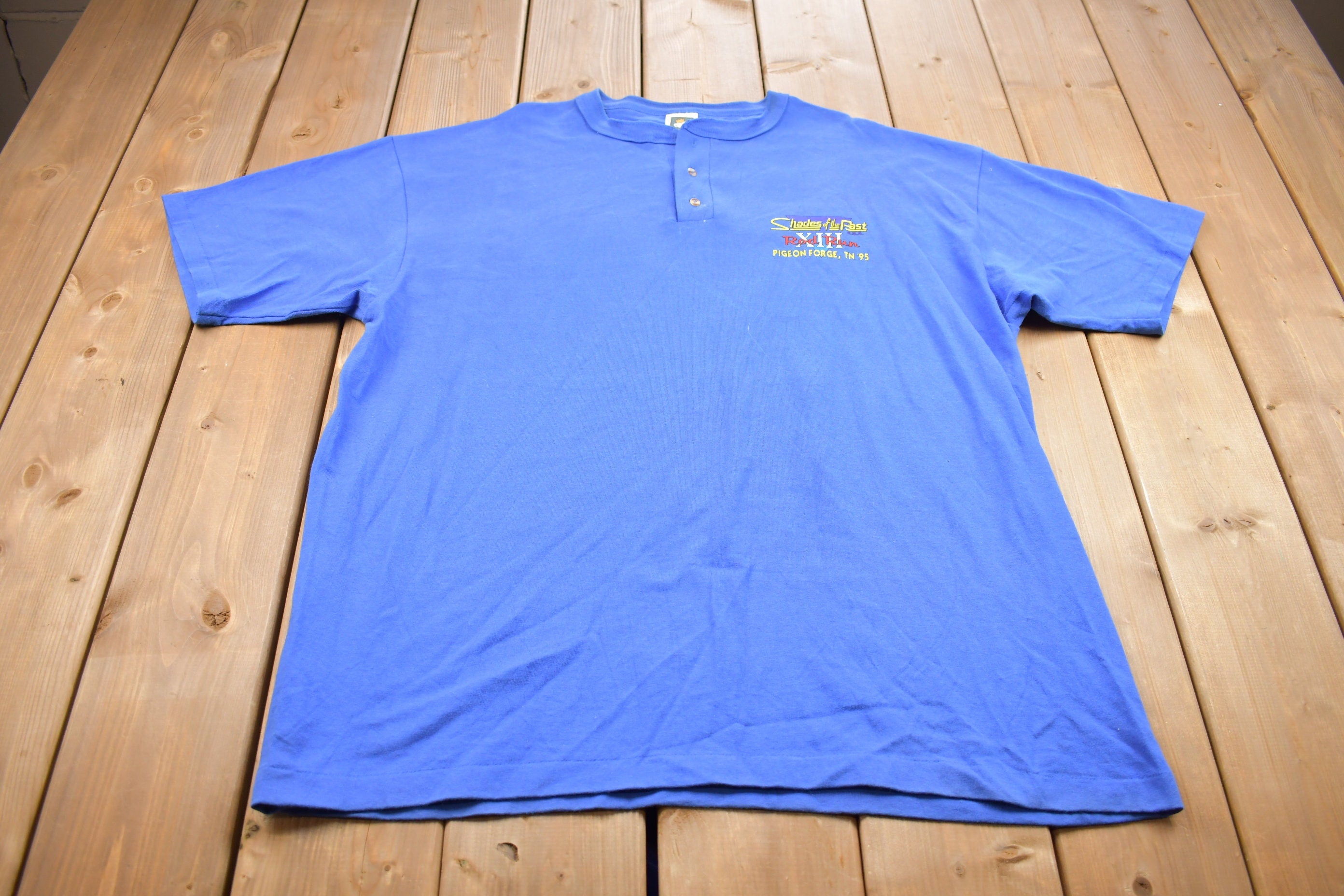 Vintage 1995 Shades of the Past Road Run Souvenir T Shirt