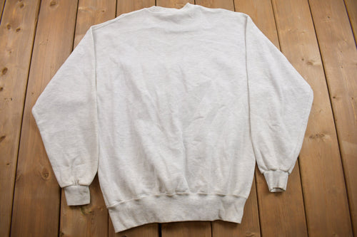 Vintage 1990s Grandparent Marine Graphic Crewneck Sweater / 90s Crewneck / Grandma Sweater / Streetwear / Made In USA