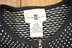 Vintage 1990s Cotton Ginny Knit Zip Up Sweater