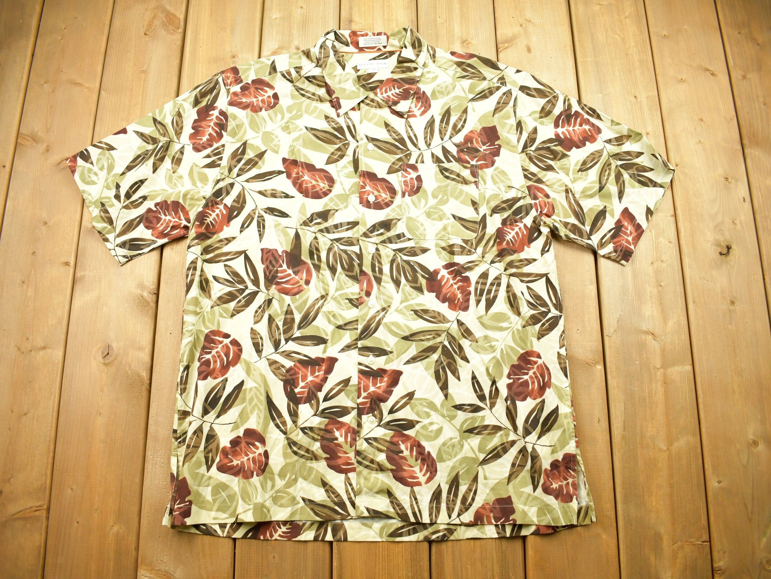 Vintage 1990s Cutter & Buck All Over Print Button Up /