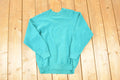 Vintage 1990s FOTL Blank Teal Crewneck Sweatshirt Men's S
