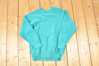 Vintage 1990s FOTL Blank Teal Crewneck Sweatshirt Men's S