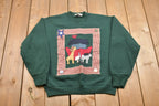 Vintage 1990s Arts & Crafts Noah's Ark Crewneck Sweatshirt