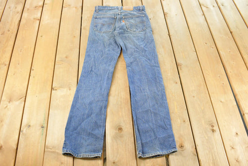 Vintage 1990s Levi's Distressed 716 Orange Tab Student Denim Jeans Men's 28 x 31 / Blue / 90s Levi's