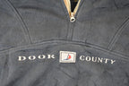 Vintage 1990s Door Country Quarter Zip Sweatshirt Men's M  90s Sailing Sweater