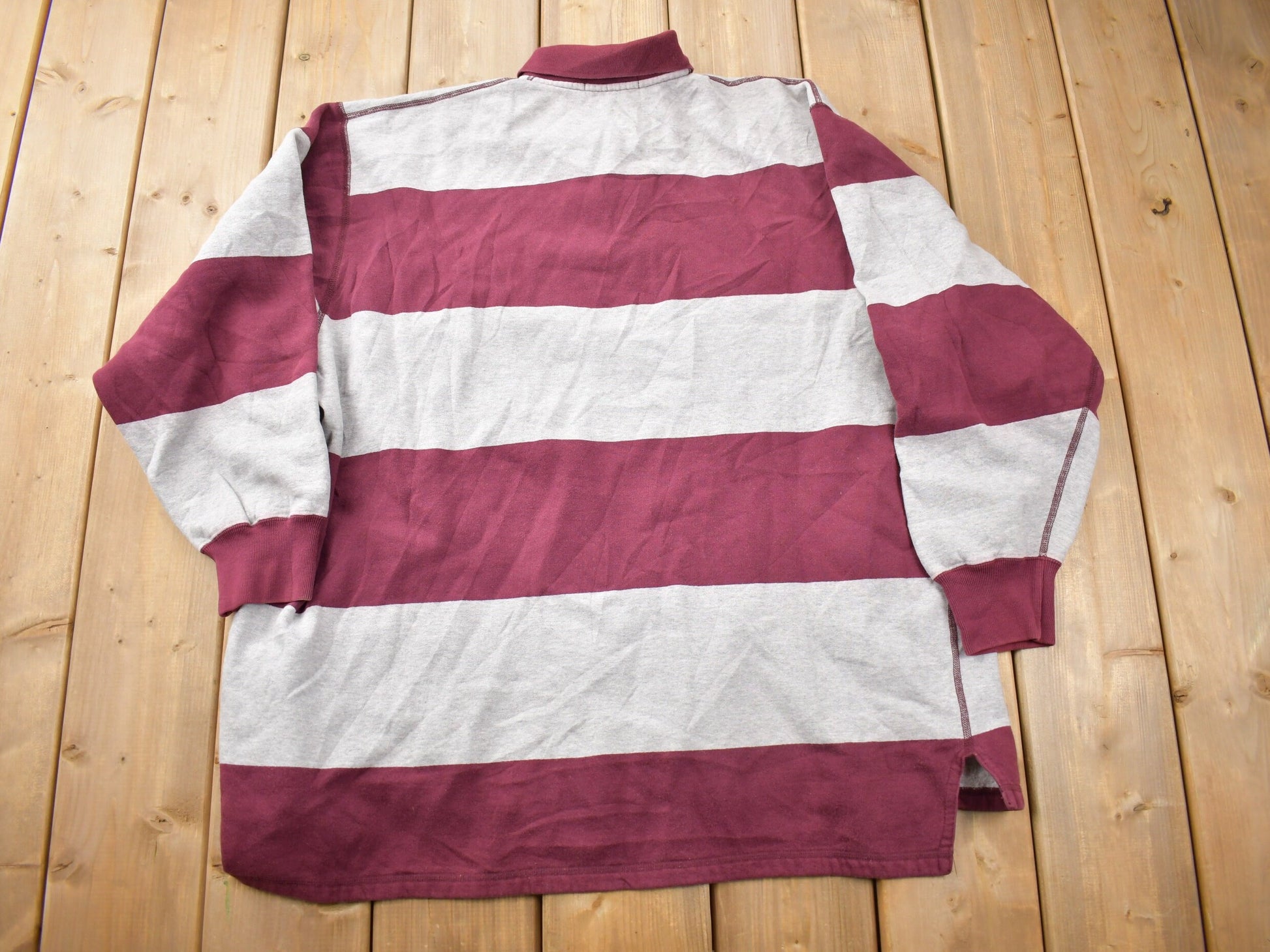 Vintage 1990s Polo Ralph Lauren Color Block Rugby Sweatshirt