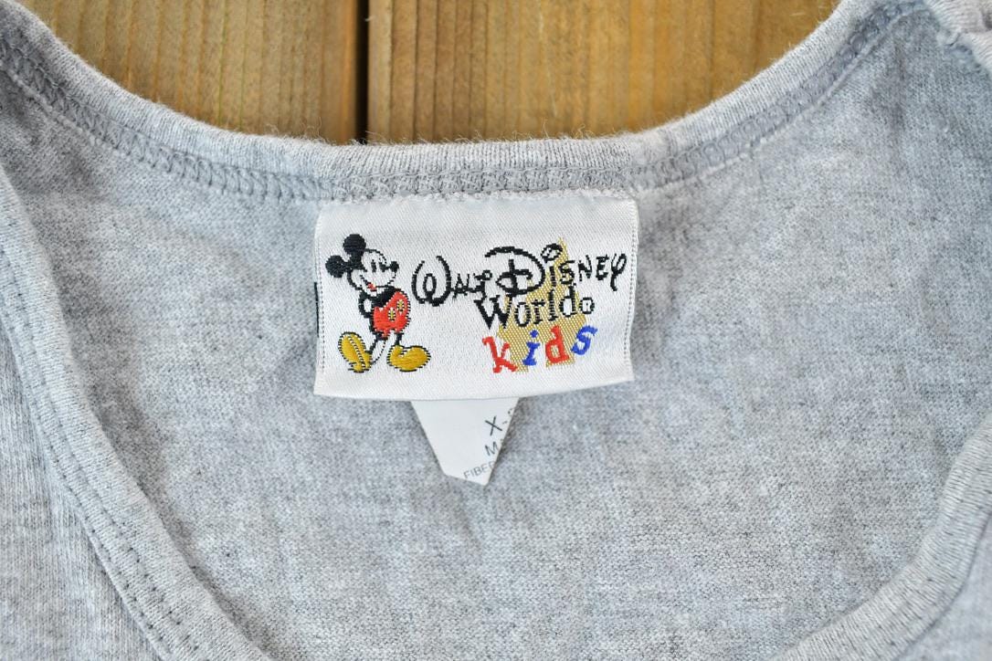 Vintage 1990s Mickey Mouse Disney Cartoon Promo Youth Tank Top