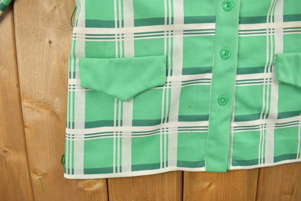 Vintage 1970s Plaid Blazer Jacket