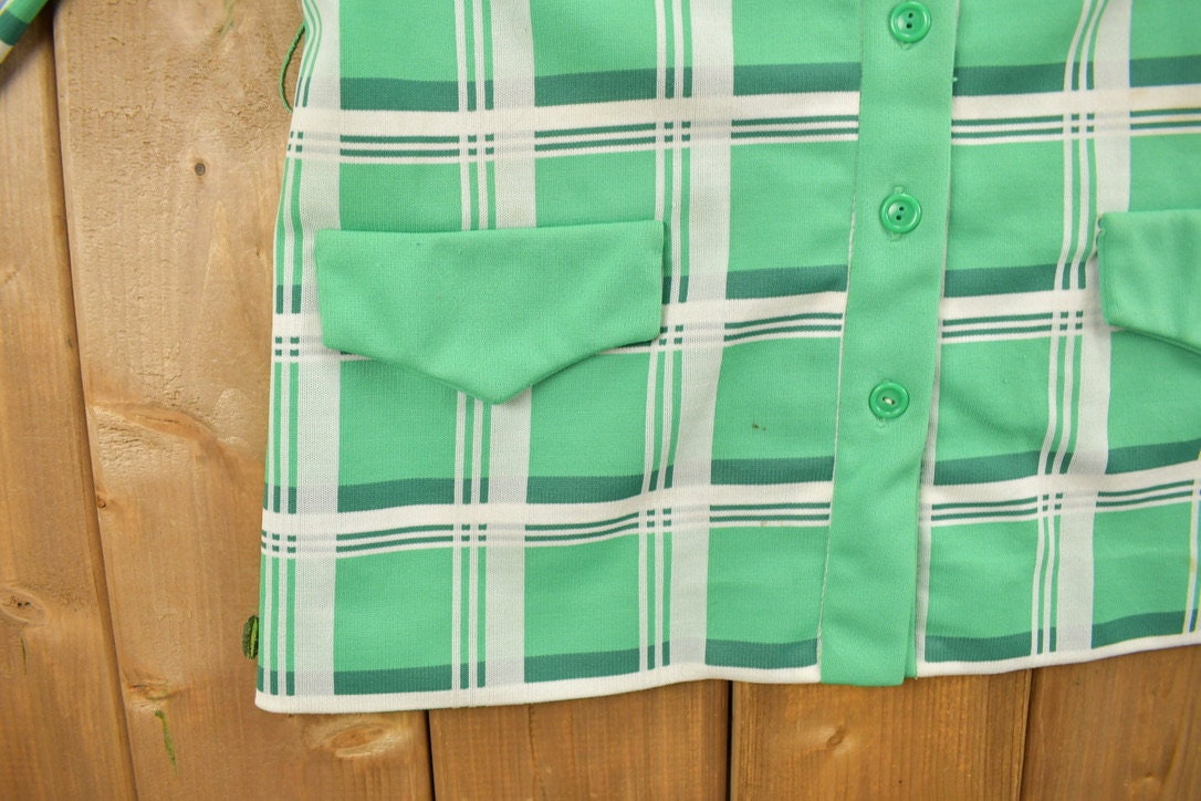 Vintage 1970s Plaid Blazer Jacket