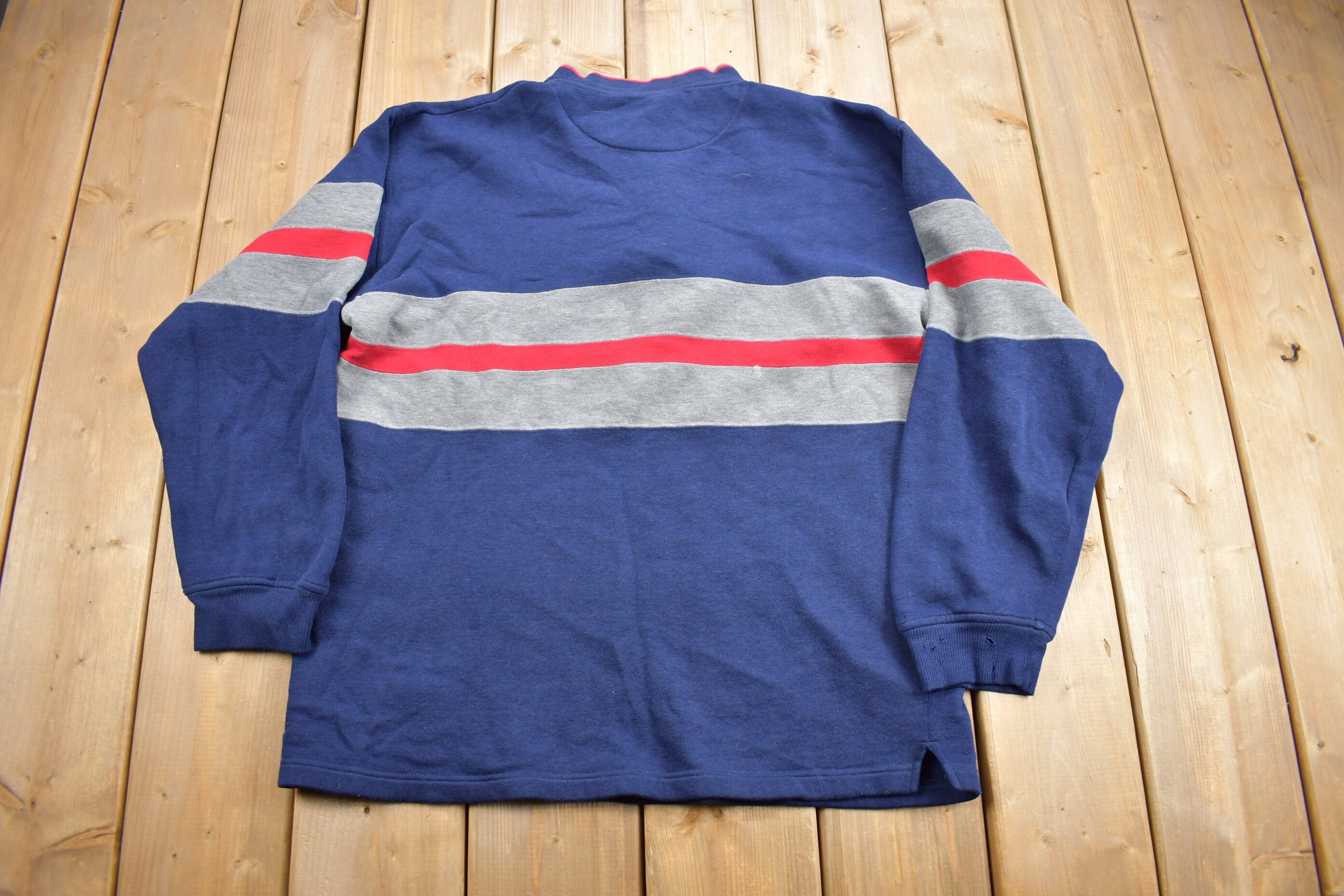 Vintage 1990s Blank Henley Sweatshirt