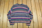 Vintage 1990s Marsh Landing Knit Cardigan Sweater Women's Small