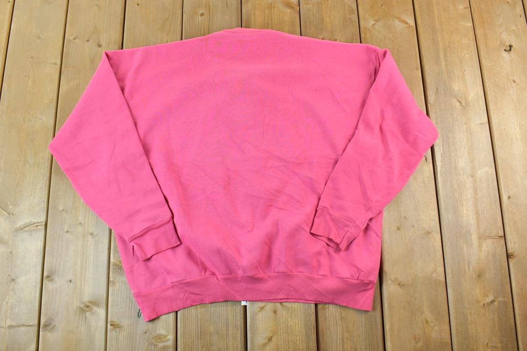 Vintage 1990s Oak Bay Quarter Button Souvenir Crewneck Sweatshirt