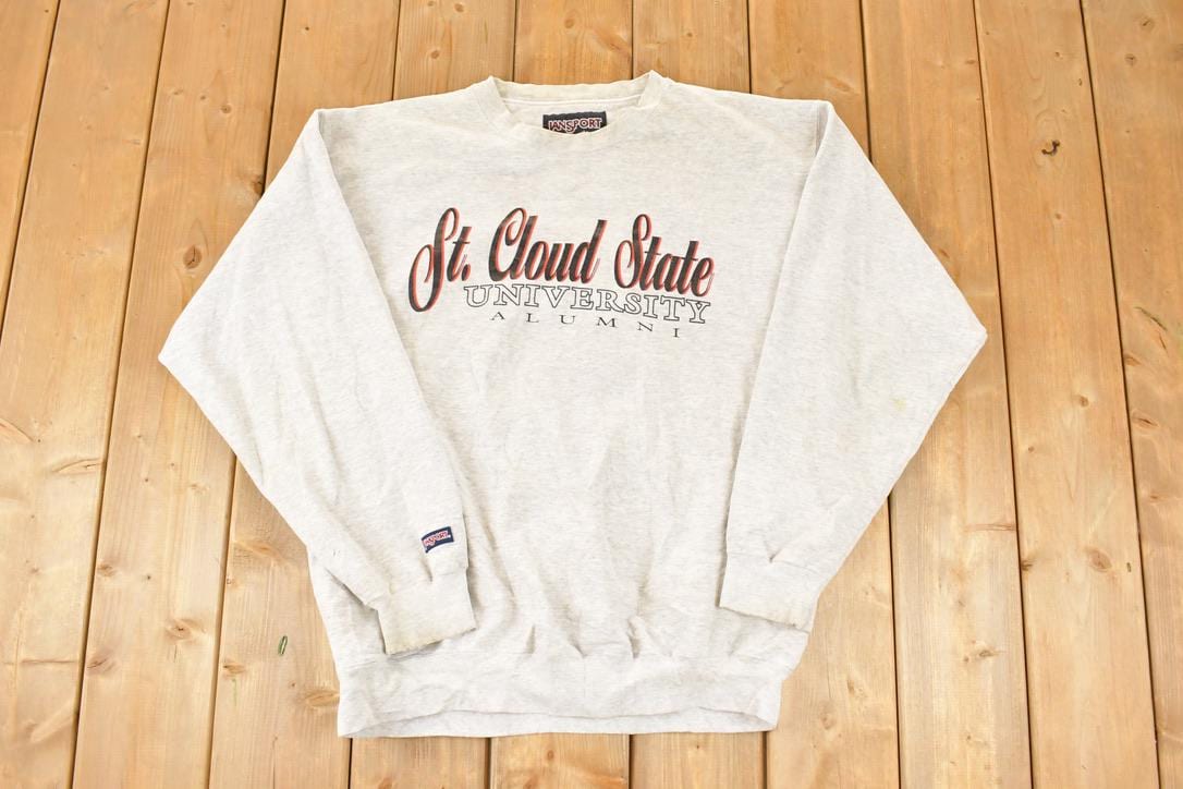 Vintage 1990s Jansport St Cloud State University Alumni Crewneck Sweater Men's L