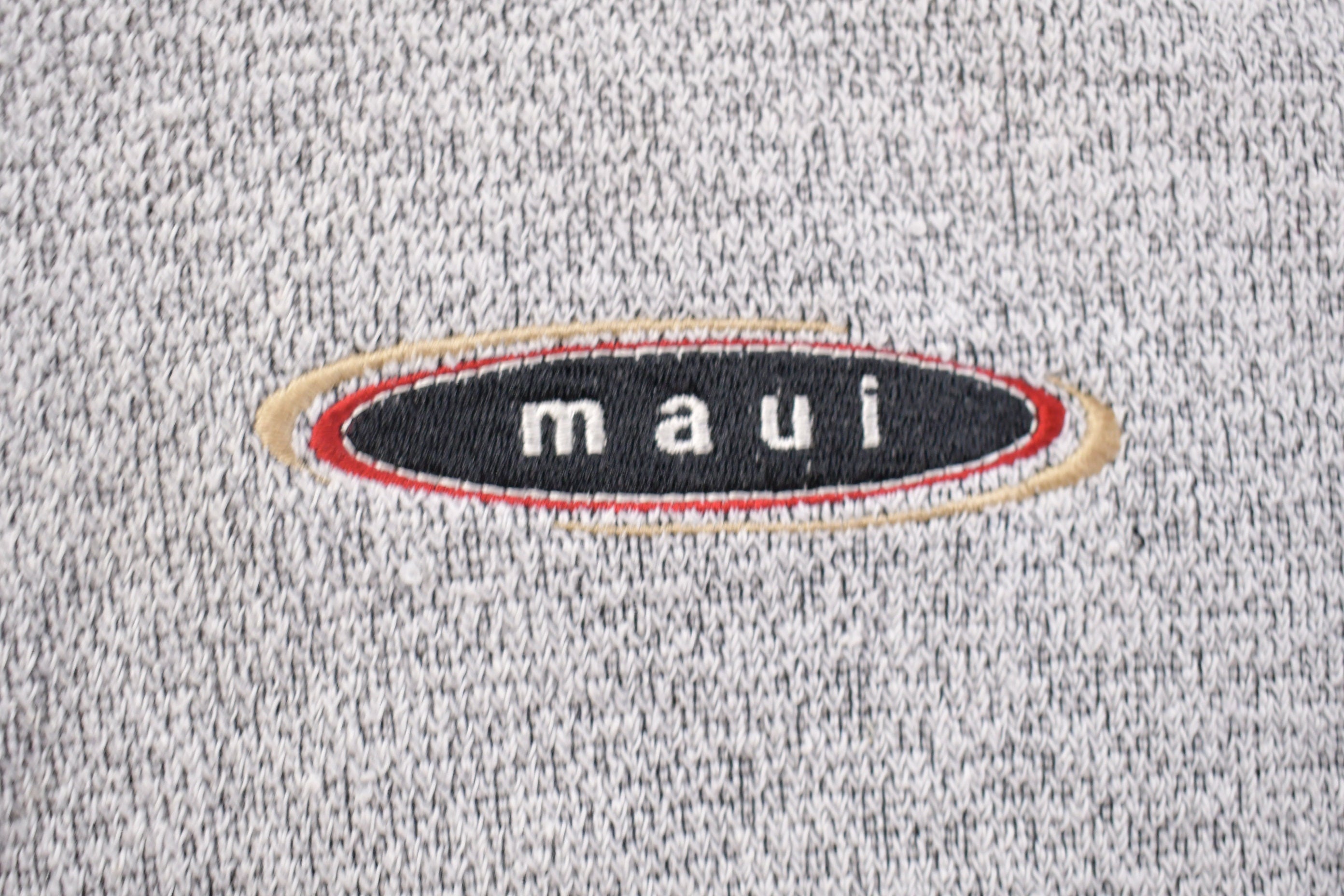 Vintage 1990s Maui Hawaii Quarter Zip Sweatshirt
