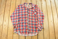 Vintage 1990s American Edition Plaid Flannel Button Up Shirt Men's 2XL