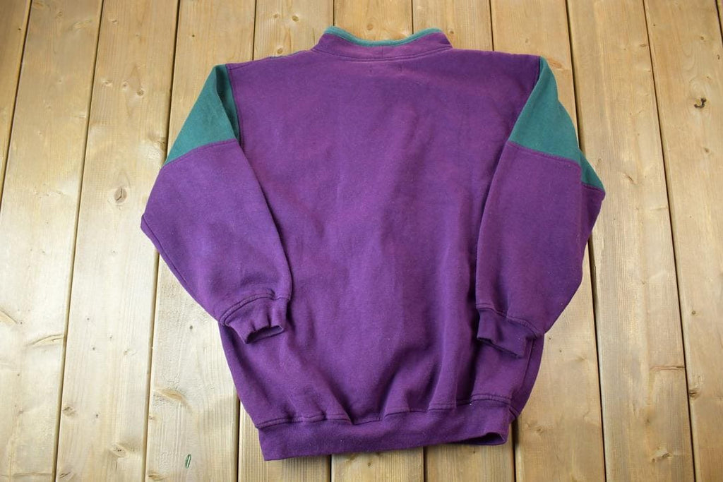 Vintage 1990s Weekend Edition Cable Knit Crewneck Ski Sweater