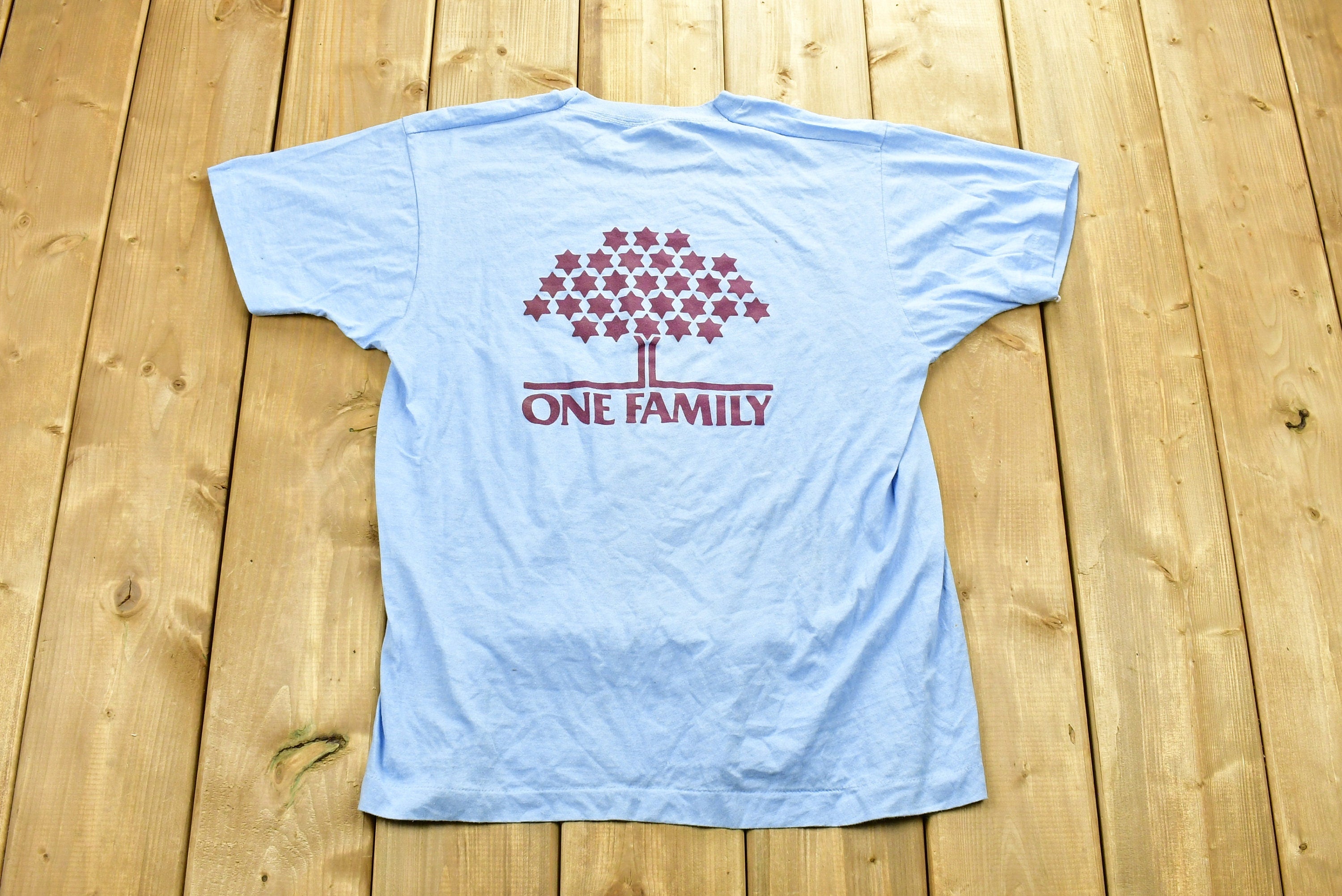 Vintage 1988 Super Sunday One Family T-Shirt