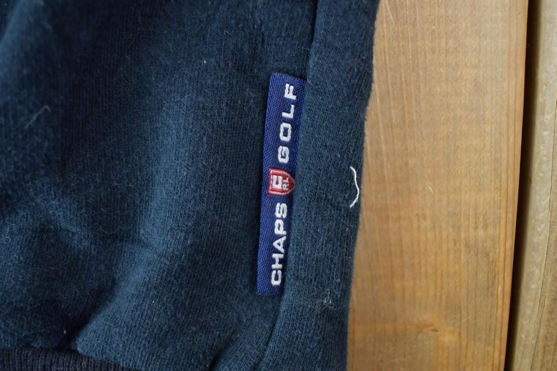 Vintage 1990s Chaps Golf Ralph Lauren V Neck Sweater Vest / 90s Crewneck / Made In USA / Streetwear / Embroidered