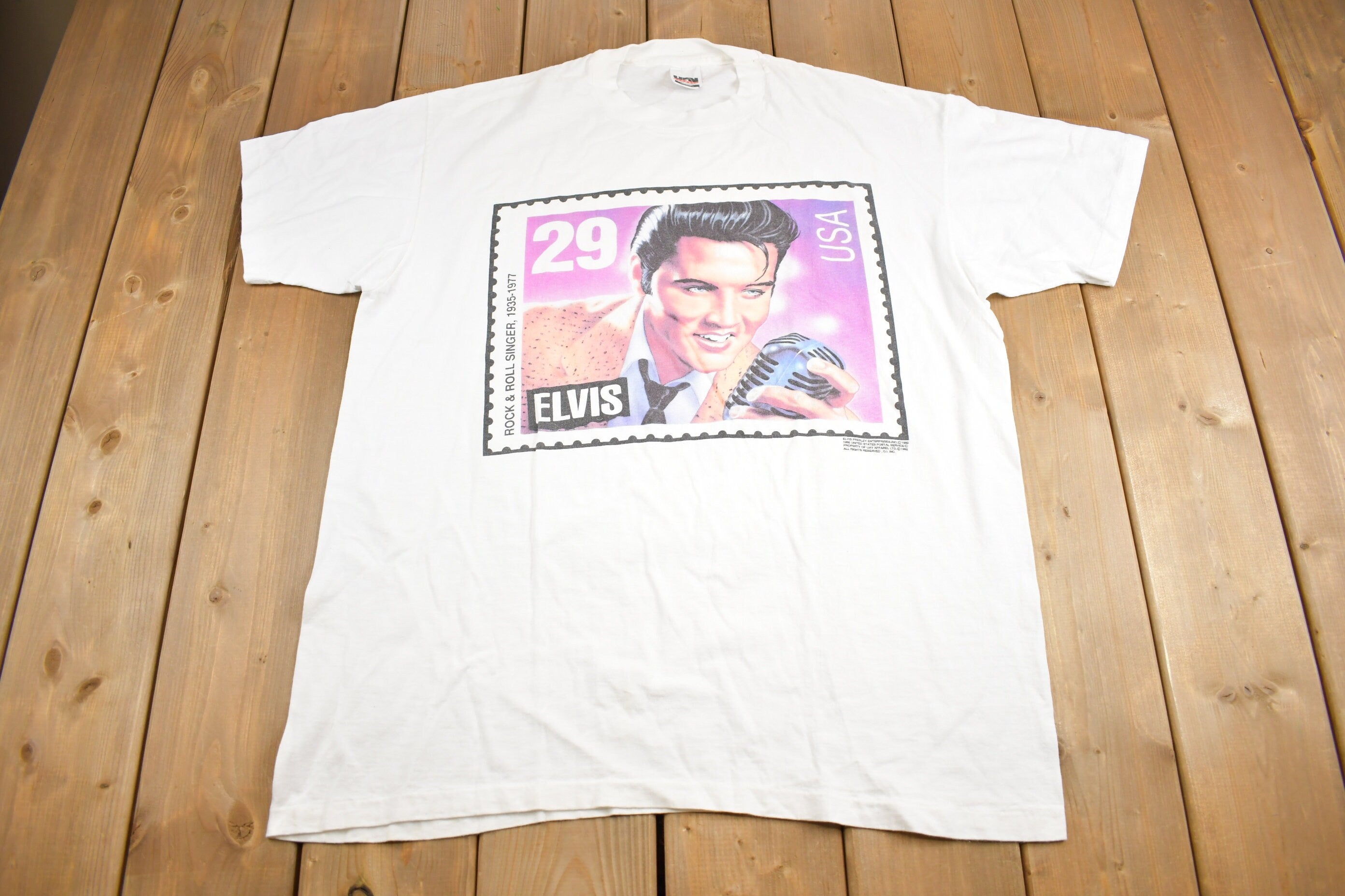 Vintage 1992 Elvis Presley Rock And Roll T Shirt