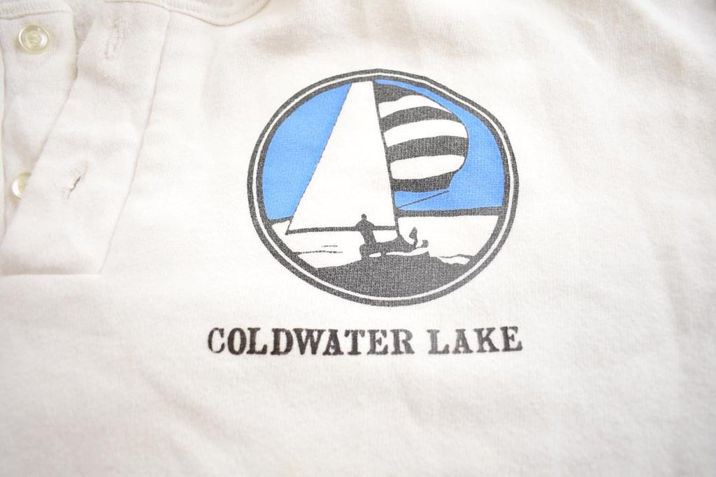 Vintage 1990s Cold Water Lake Quarter Button Up Souvenir Travel Button Up Sweatshirt
