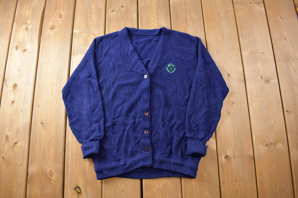 Vintage 1980s Knit Cardigan Sweater