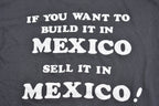 Vintage 1980s Built In Mexico Parody 1218 UAW Souvenir T Shirt