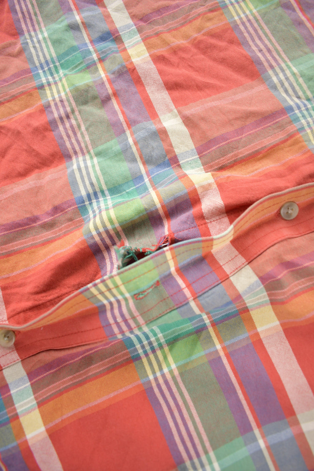 Vintage 1990s Twenty X Short Sleeve Plaid Button Up Shirt