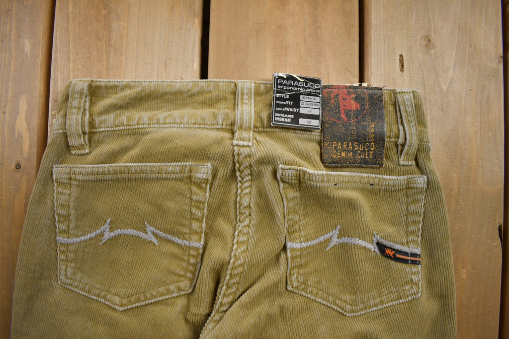 Vintage 1990s Parasuco Deadstock Green Pants Size 26x31