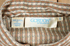 Vintage 1980s Gordon Band Collar Button Up Shirt
