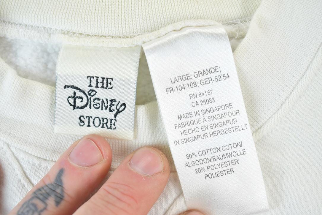 Vintage 1990s The Disney Store Mickey Mouse Disney Crewneck