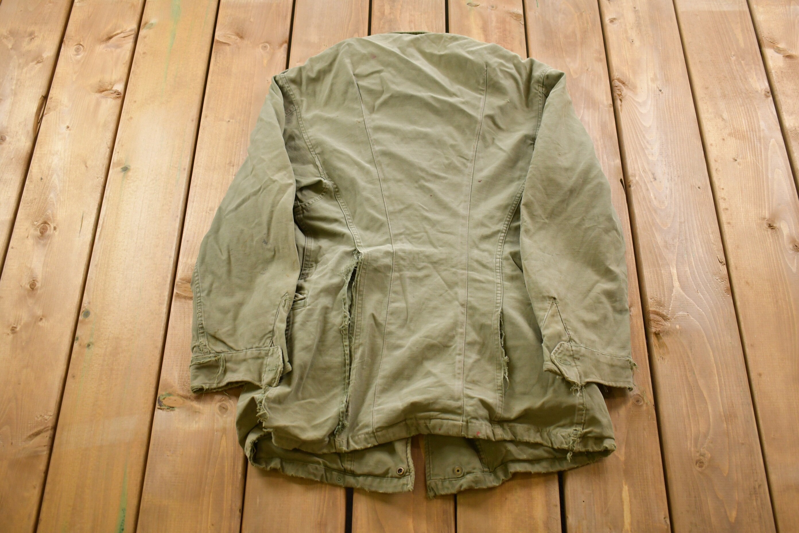 Vintage 1980s Army Military Field Jacket