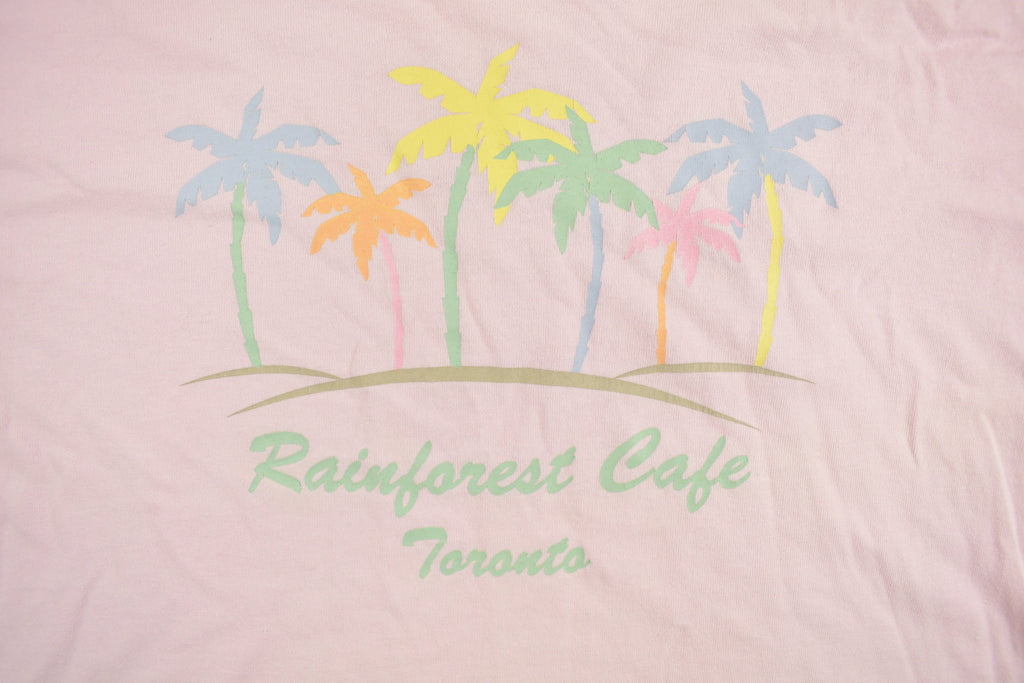 Vintage 1990s Rainforest Cafe Toronto Graphic T Shirt Streetwear Graphic Tee