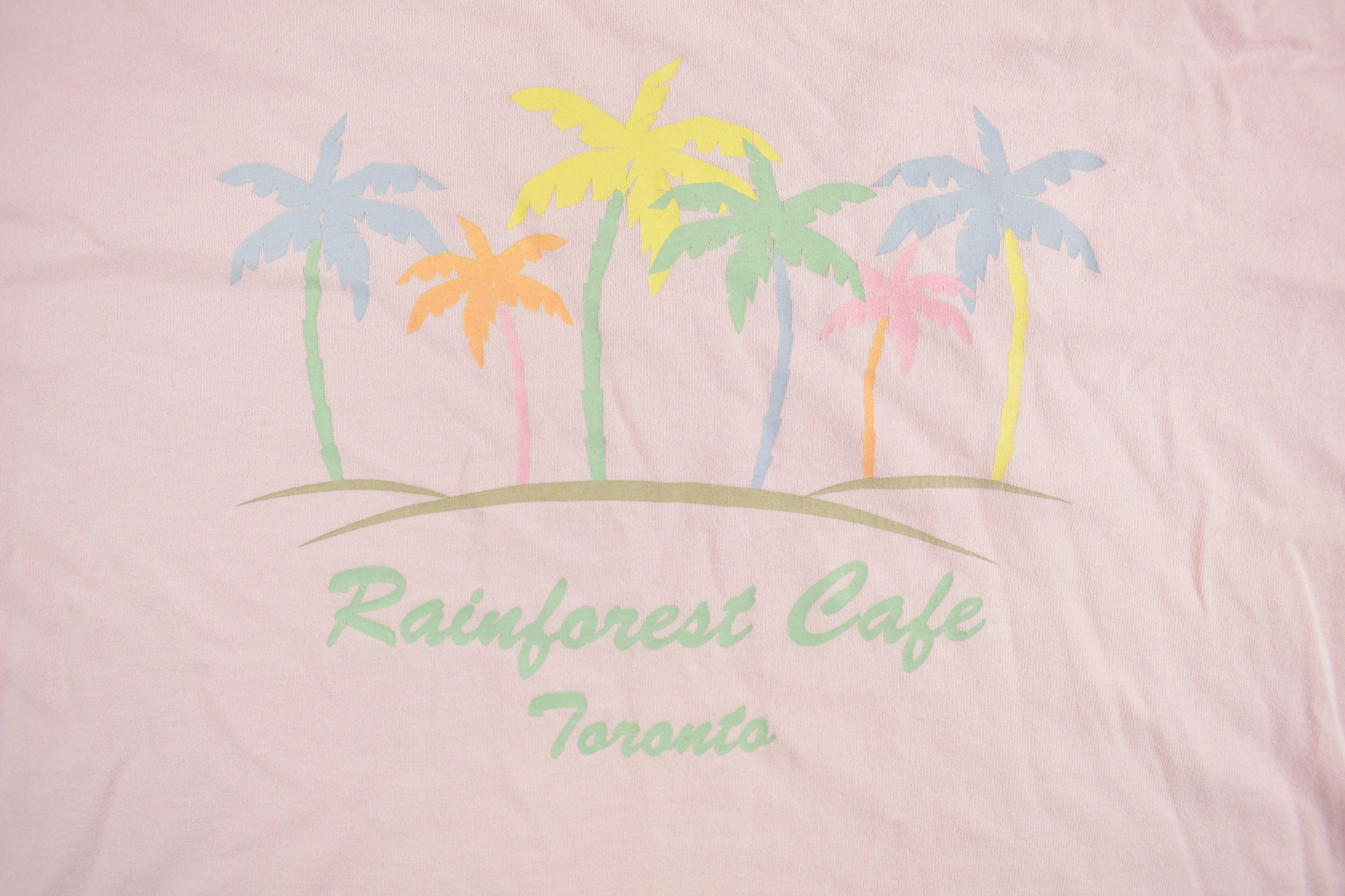 Vintage 1990s Rainforest Cafe Toronto Graphic T Shirt Streetwear Graphic Tee
