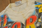 Vintage 2001 Jeff Gordon Blazing Steel All Over Print NASCAR Racing T-Shirt