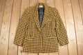 Vintage 1980s Randy Kemper Houndstooth Wool Blazer