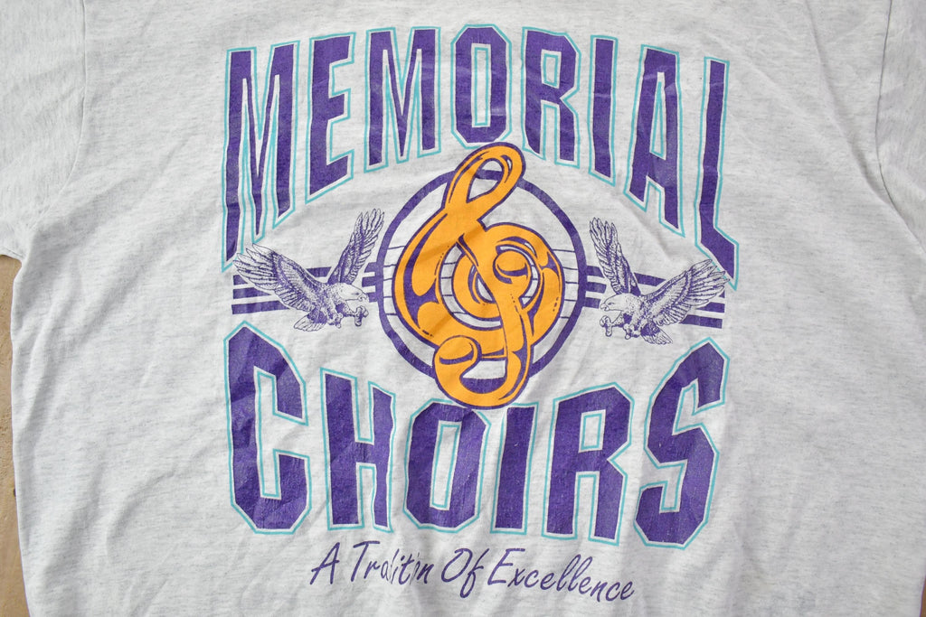 Vintage 1990s Screen Stars Best Memorial Choirs University Collegiate T-Shirt