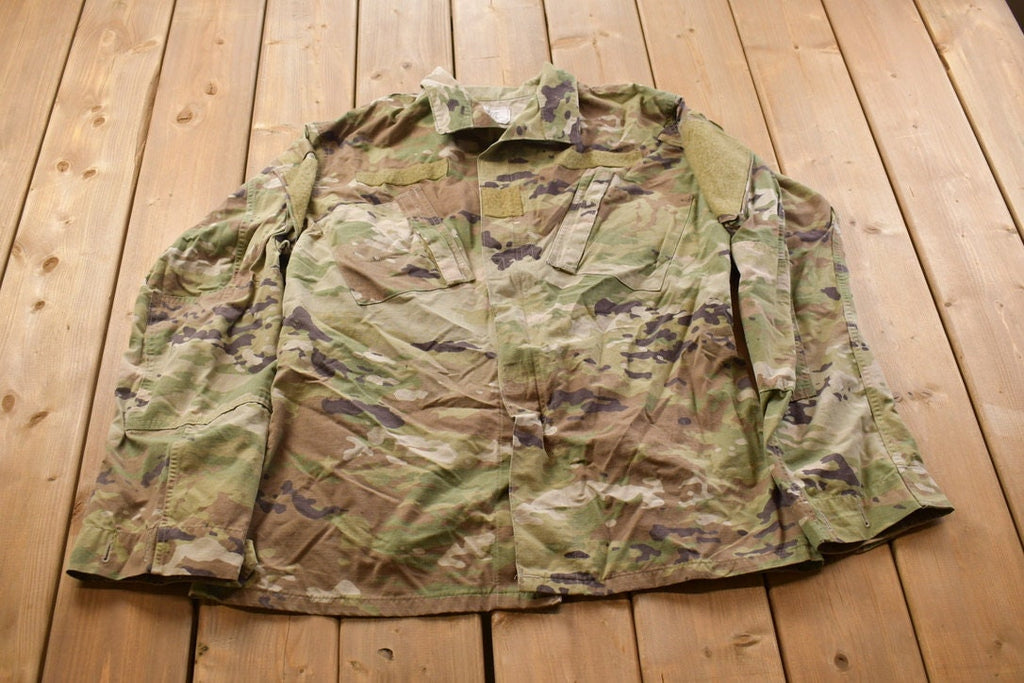 Vintage Military Button Up Shirt
