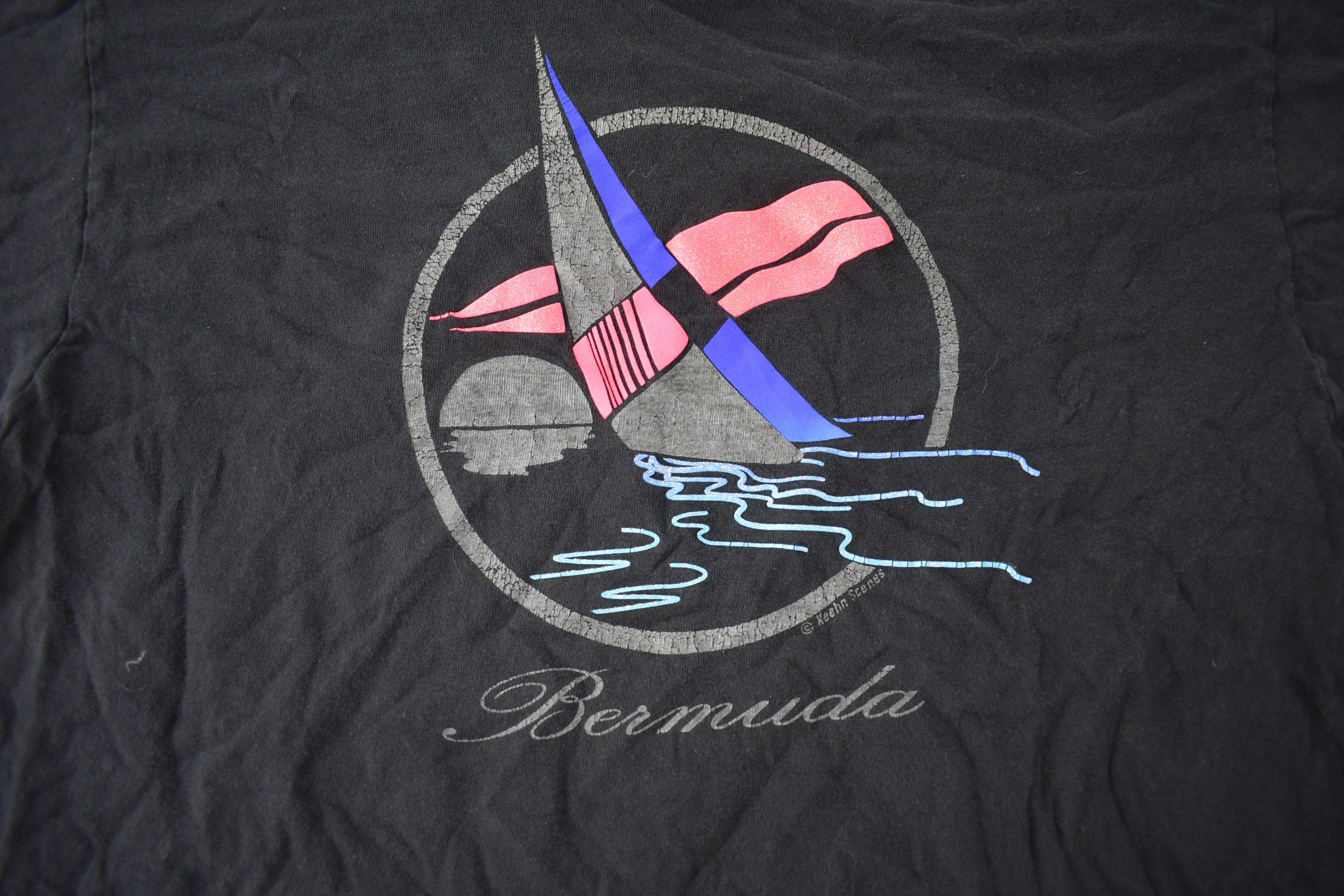 Vintage 1990s Bermuda Souvenir Single Stitch Travel T Shirt Made In USA