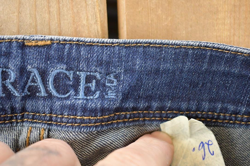 Vintage Deadstock Y2K Grace In LA Bedazzled Bootcut Low Rise Jeans Women's Size 26 x 32