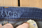 Vintage Deadstock Y2K Grace In LA Bedazzled Bootcut Low Rise Jeans Women's Size 26 x 32
