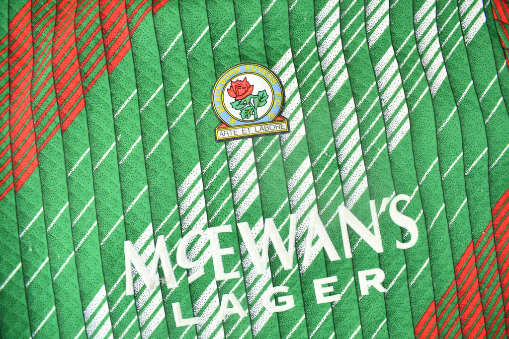 Vintage 1990s Blackburn Rovers FC ASICS Soccer Goalie Jersey