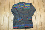 Vintage 1990s Liz Wear Chain Neck Knit Crewneck Sweater