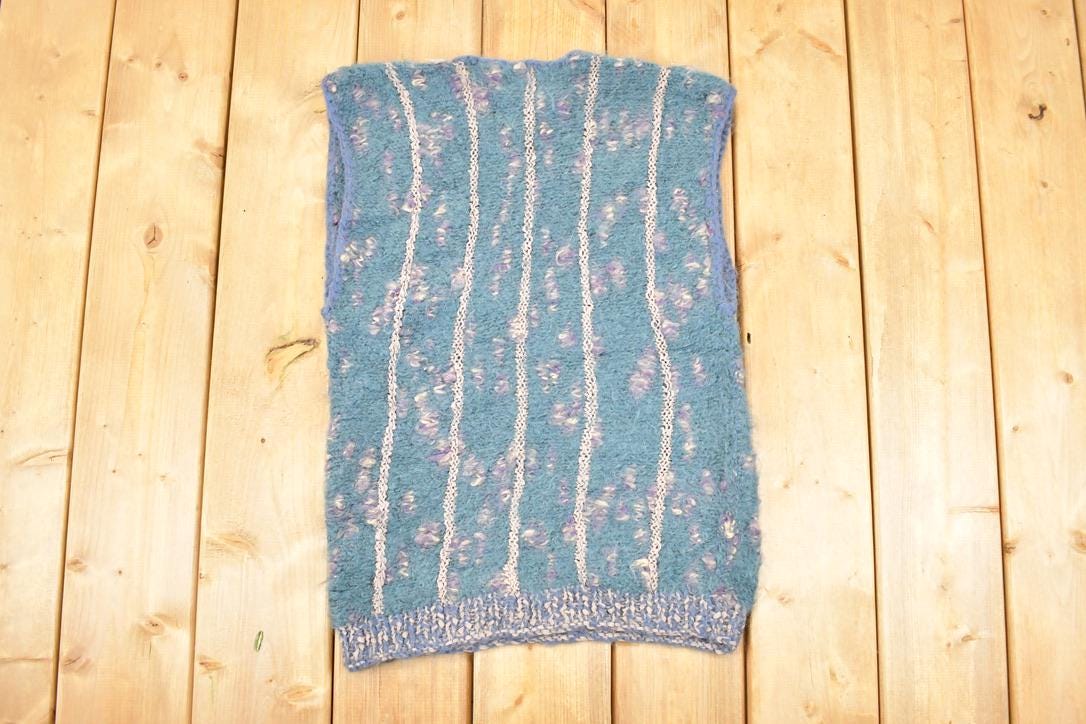 Vintage 1980s Mariannes Knit Crewneck Sweater Vest Women's M