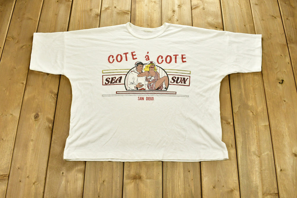 Vintage 1990s Cote A Cote Sean Sun Dan Diego T-Shirt