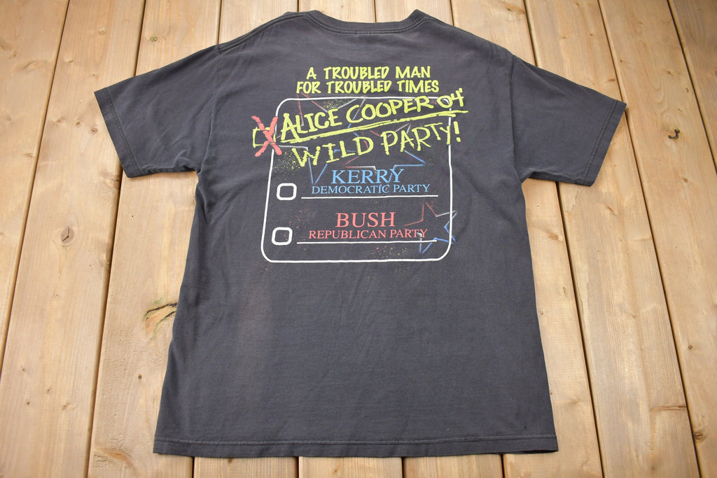 Vintage 2004 Alice Cooper Elected Graphic T-shirt