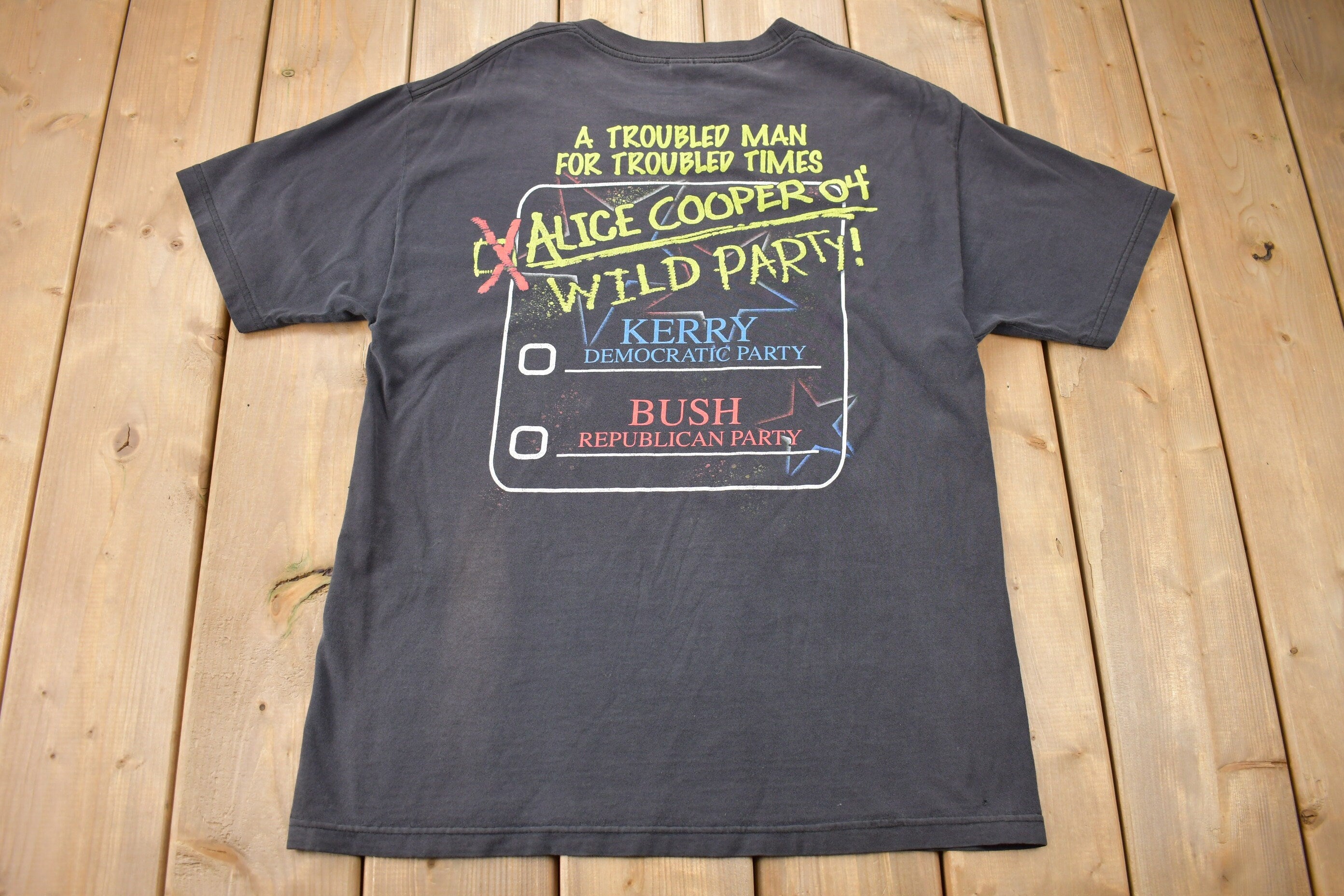 Vintage 2004 Alice Cooper Elected Graphic T-shirt