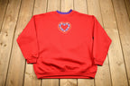 Vintage 1990s Fairset Embroidered Heart Crewneck